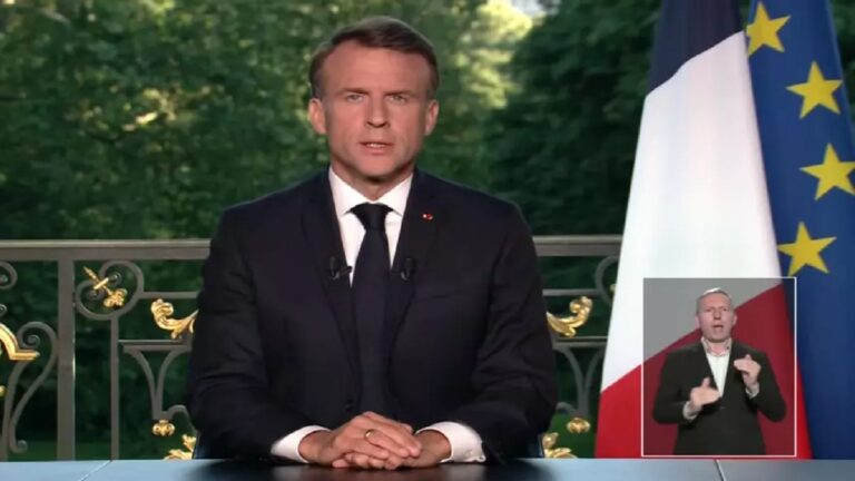 Francia presidente Emmanuel Macron mensaje nacion foto Presidencia