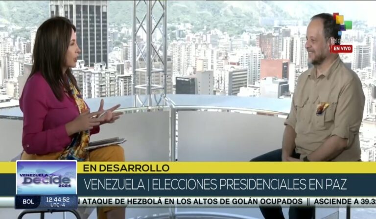 Breno Altman: “Aquí se vota con libertad” 1 Altman en telesur 1