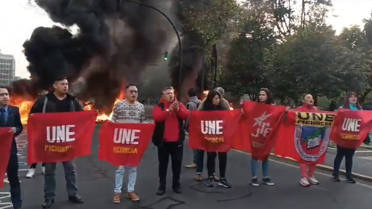Ecuador movilizaciones Frente Popular alza combustibles foto UNE Nacional