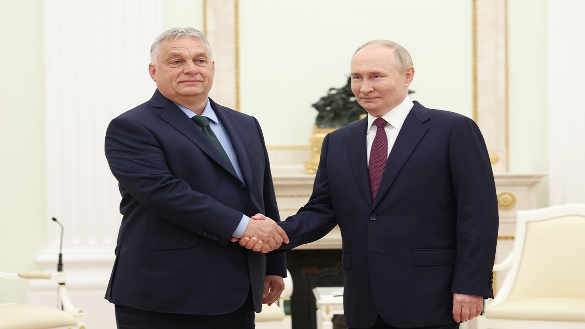 Primer ministro de Hungría visita Rusia pese a descontento de la UE 7 Orban y Putin EFE