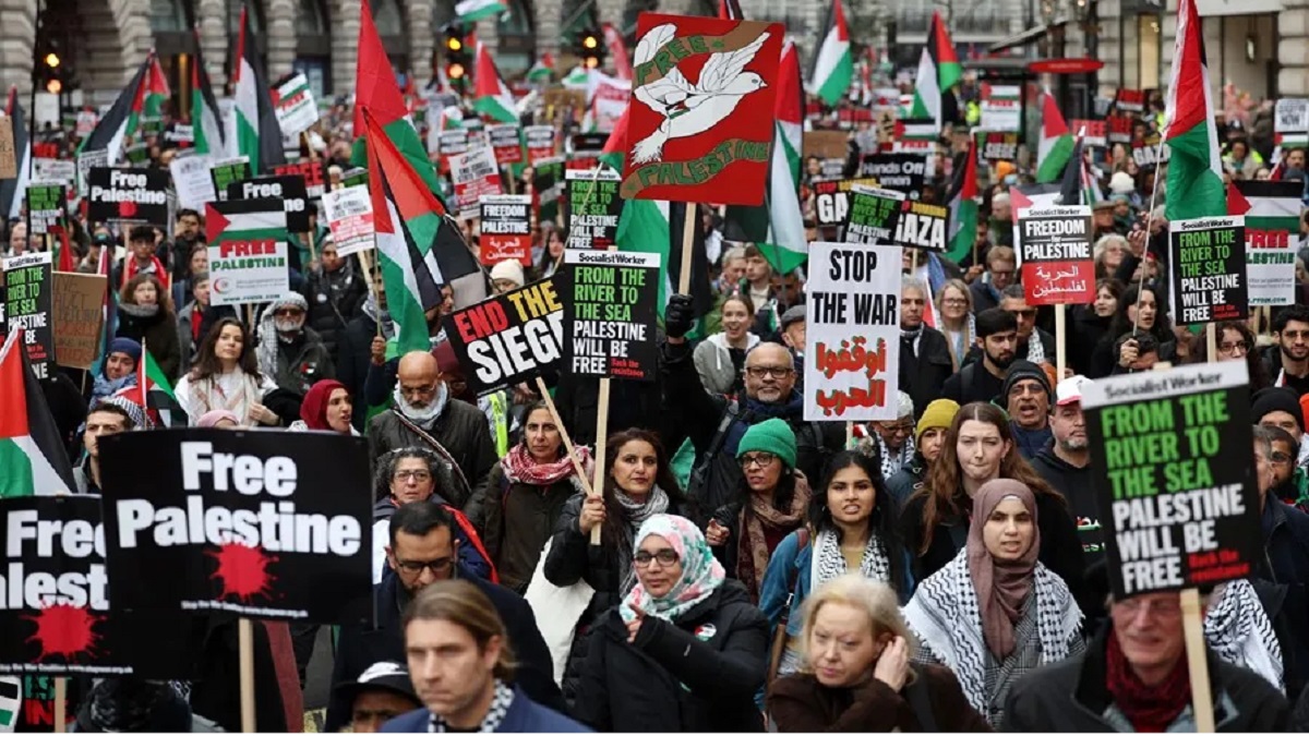 Primer ministro de Reino Unido ratifica intención de reconocer a Estado palestino 5 Reino Unido Londres movilizaciones Palestina foto EFE