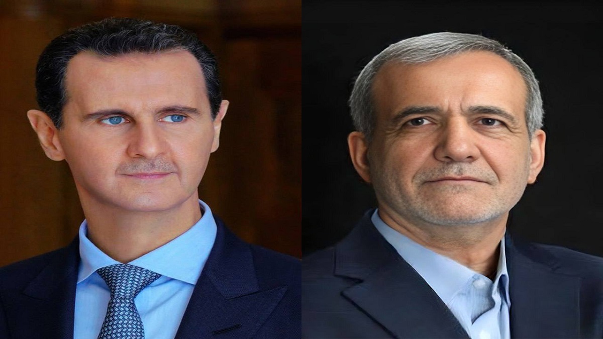 Siria e Irán concuerdan en fortalecer sus relaciones 9 Siria Iran Al Assad y Pezeshkian foto @IranNuances