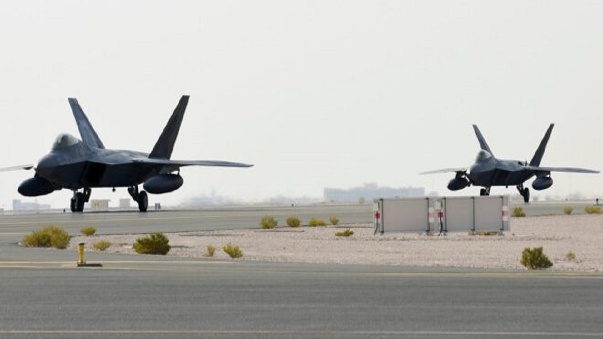 Estados Unidos envía a Medio Oriente cazas F-22 en apoyo a genocidio israelí 3 EEUU cazas F22 Israel foto SANA