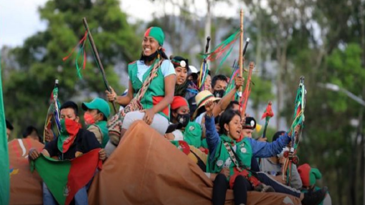Comuneros llegan a Bogotá para sostener un encuentro con el presidente Gustavo Petro 4 minga