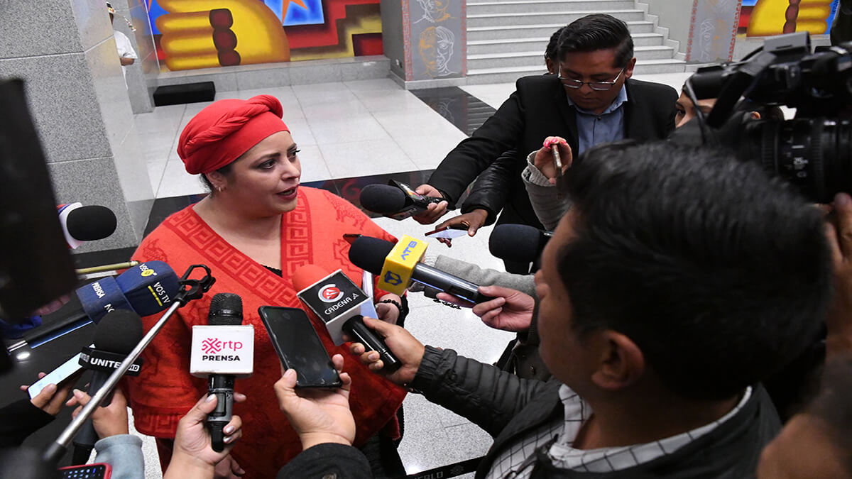 Bolivia Ministra Prada ABI