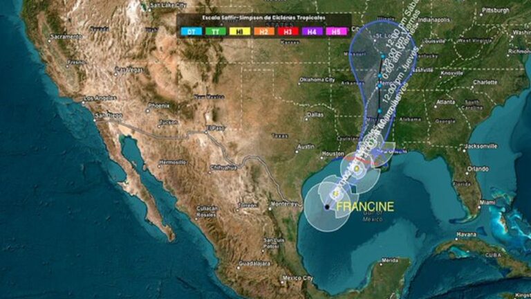 Huracán Francine se intensifica y amenaza al estado de Luisiana, en EE.UU. 1 Huracan Francine
