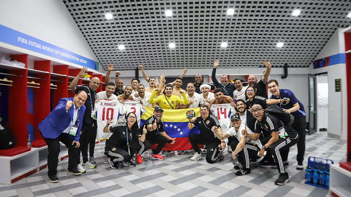 Venezuela clasifica a cuartos de final del Mundial de Futsal de Uzbekistán 2024 2 Venezuela Futsal gano