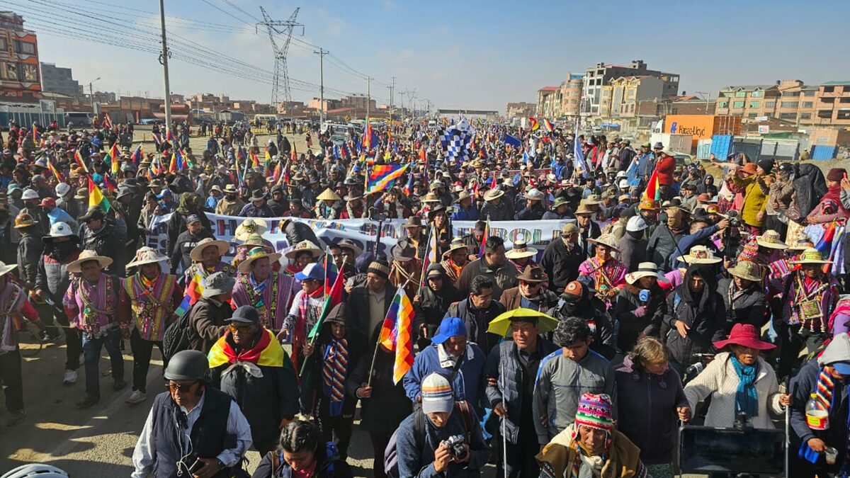 Marcha nacional de organizaciones bolivianas llega a La Paz con demandas 5 boli