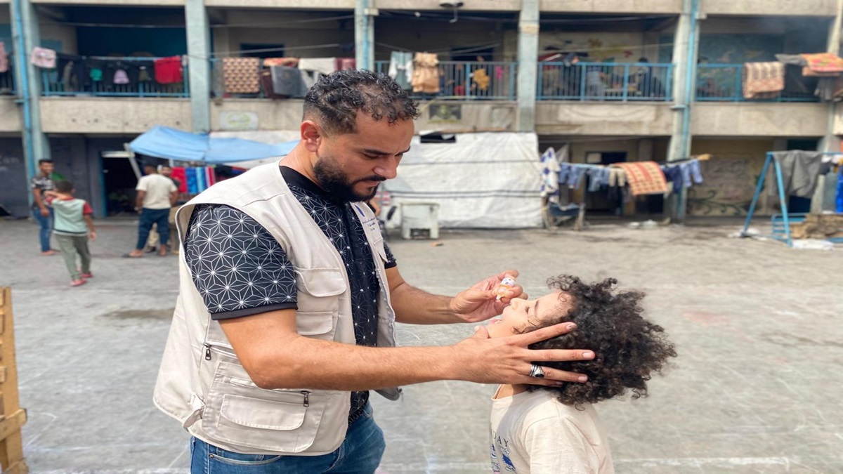 vacunacion de la polio en Gaza 1