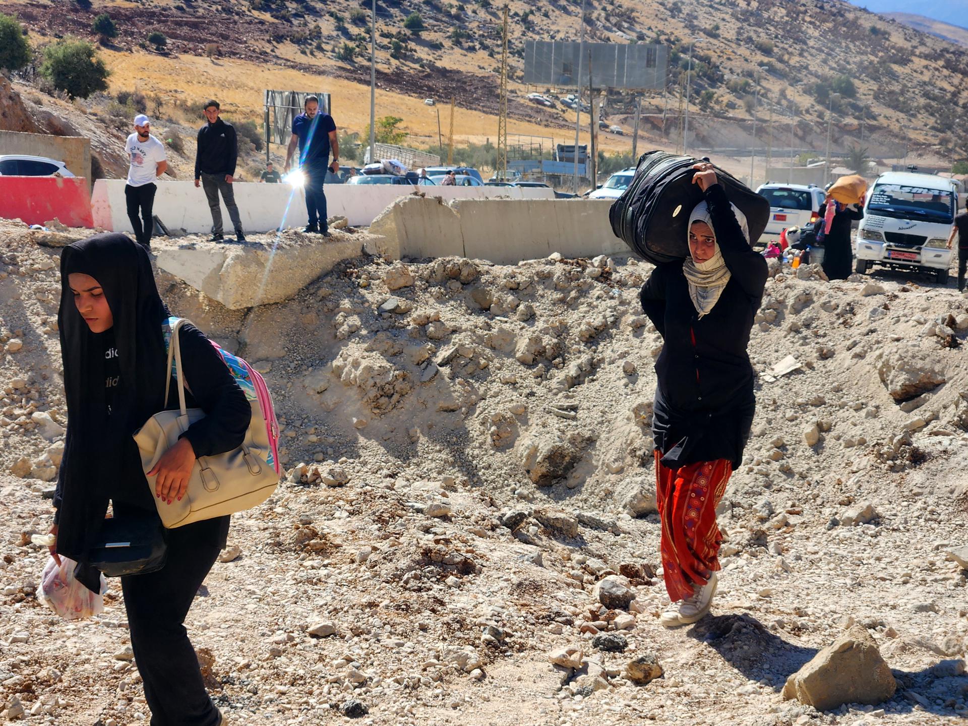 Israel bombarde paso fronteriso sirio libanes