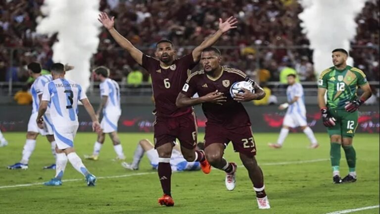 Resumen eliminatorias sudamericanas: Venezuela empata frente a Argentina 1 Venezuela futbol