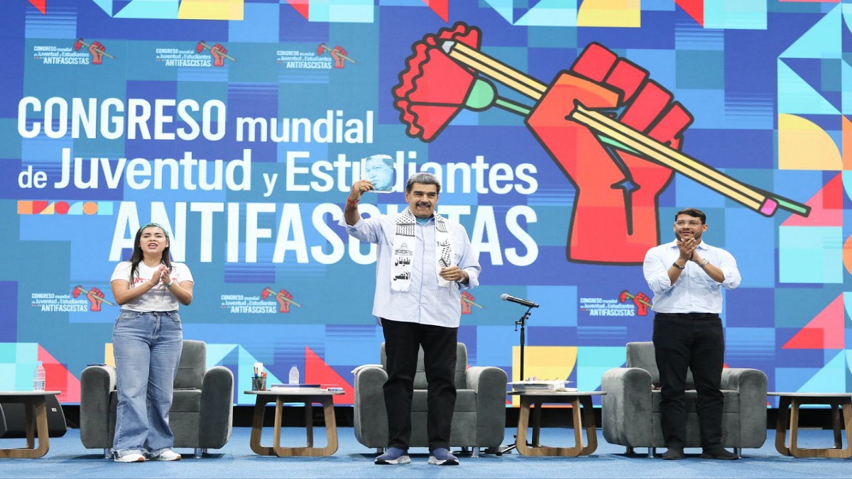 Presidente Maduro: el 10 de enero se juramentarán los jóvenes y los pueblos de todo el mundo con el futuro y la paz 10 Venezuela presidente Nicolas Maduro Congreso Internacional Antifascista Juventudes foto Prensa Presidencial