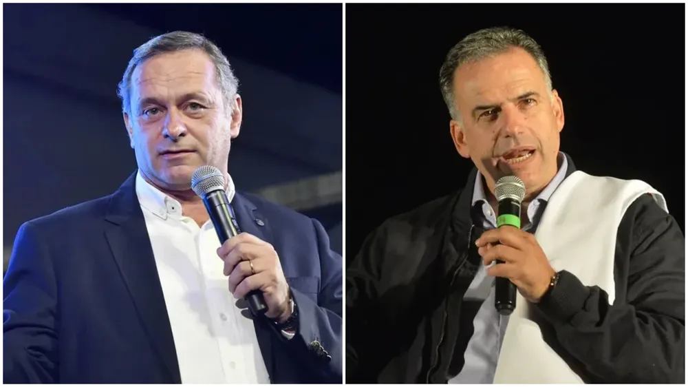Candidatos presidenciales uruguayos realizan sus cierres de campaña 10 alvaro delgado y yamandu orsi