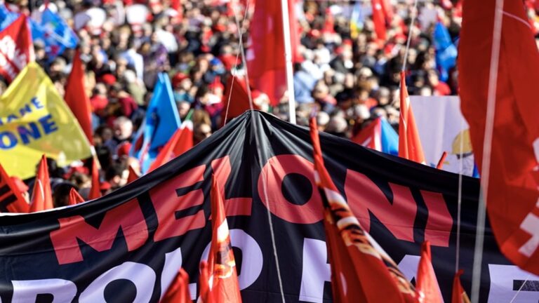 Convocan a huelga general contra políticas del Gobierno italiano 1 huelga Italia