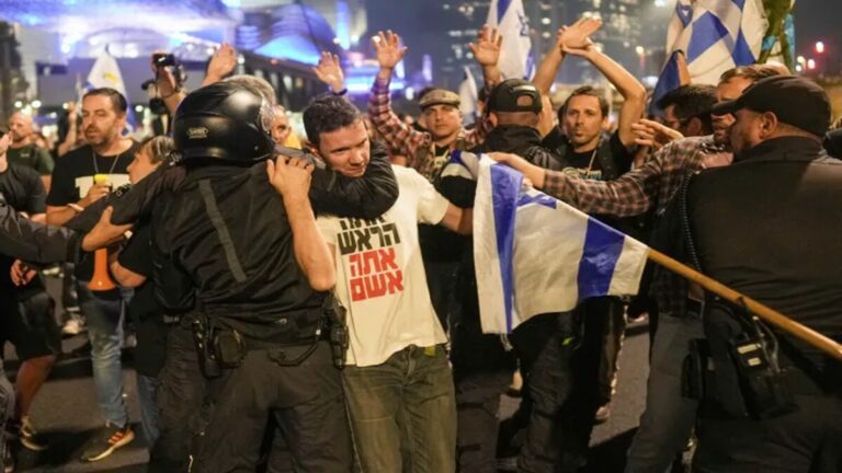 Manifestaciones en Israel tras despido del titular de Defensa 1 protestas