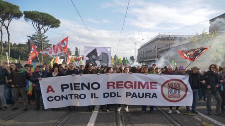 Italia protesta proyecto ley seguridad Georgia Meloni foto Agenzia Nova