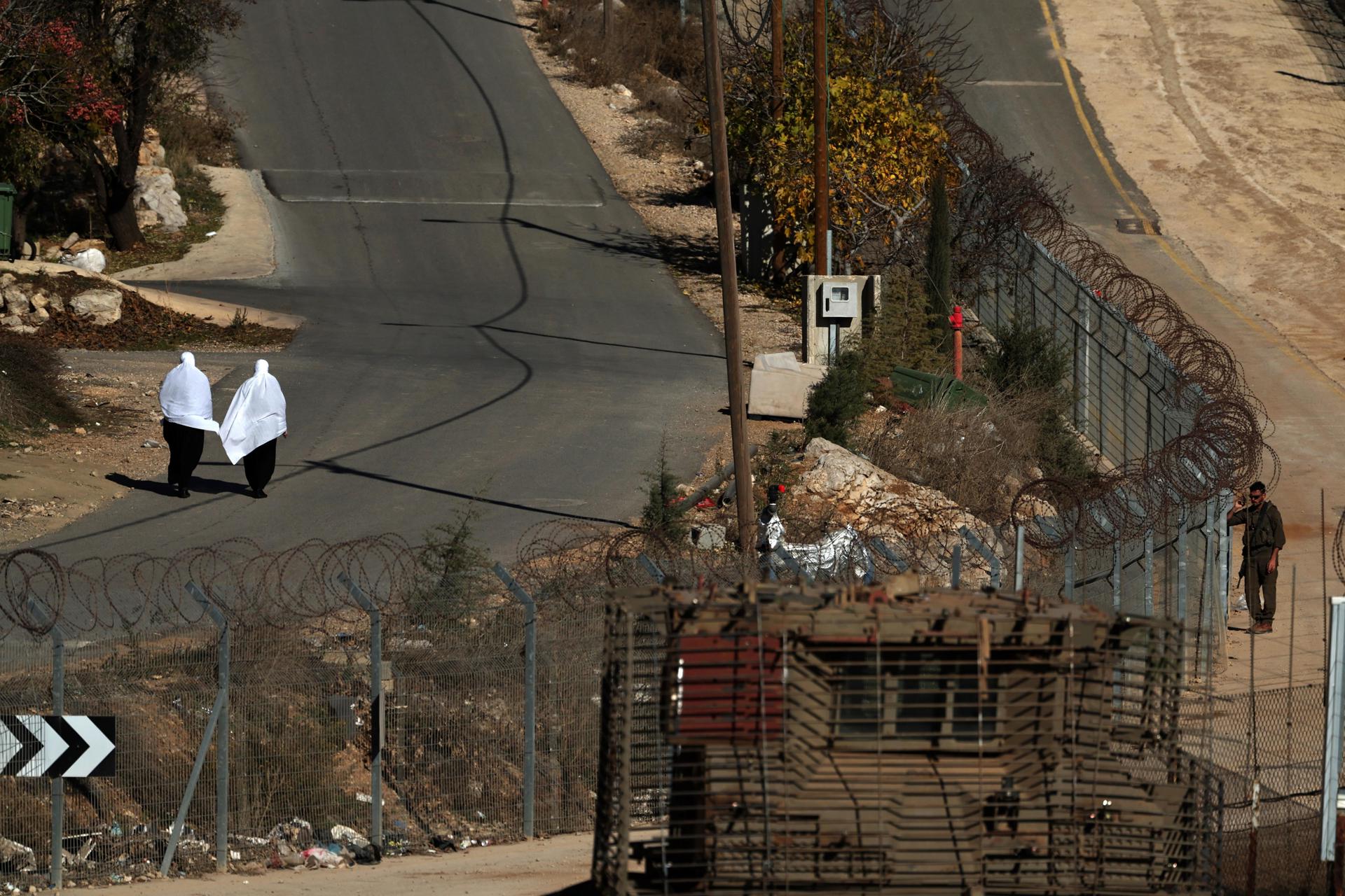 Tropas Israelíes En Los Altos Del Golán En Medio De Los Acontecimientos En Siria