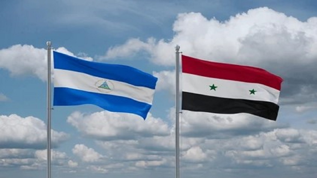 Nicaragua se solidariza con Siria 8 bandera nicaragua y siria