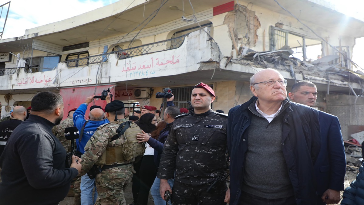 Premier del Líbano visita el sur en medio de violaciones de Israel del alto el fuego 2 najib mikati visita