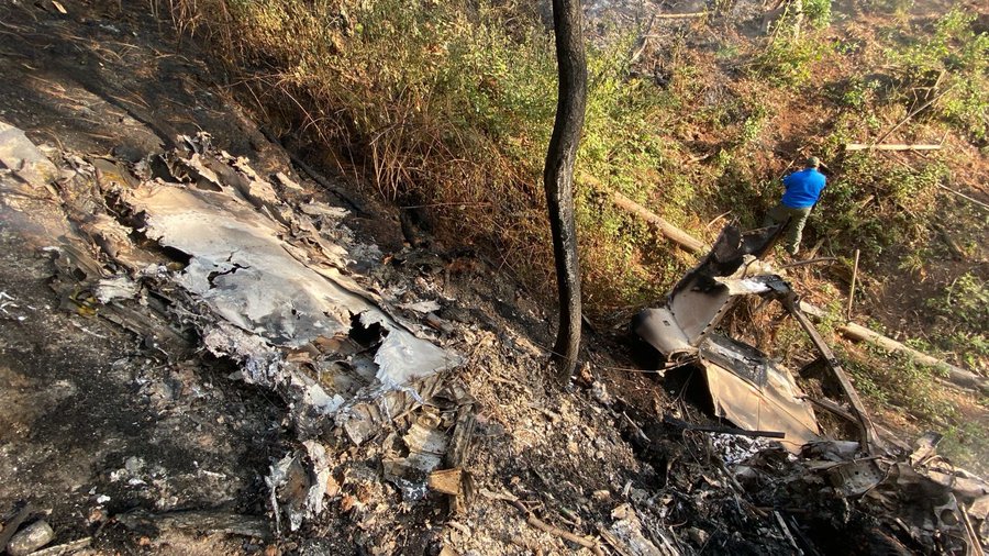 Avioneta se desplomó sobre una zona boscosa en Jalisco, siete personas murieron 3 proteccion civil