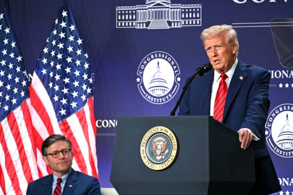 Donald Trump ordena la construcción de un escudo antimisiles para Estados Unidos 7 afp 20250127 36w884u v1 preview presidentdonaldtrumpdeliversremarksatthehousere 1024x683 1