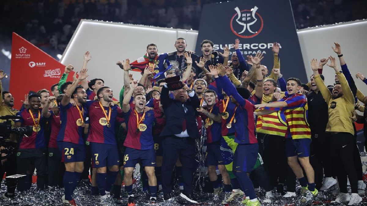 Club FC Barcelona vence 5-2 a Real Madrid y gana Supercopa de España 9 barcelona vence real madrid supercopa espana 2 foto efe