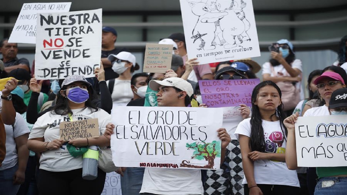 el salvador protesta mineria metalica foto efe