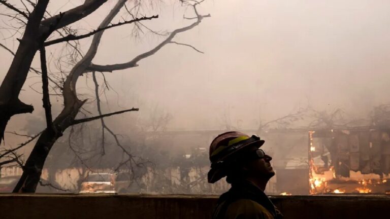 Al menos 153.000 personas han sido evacuadas por incendios de Los Ángeles, EE.UU. 1 fuego cali