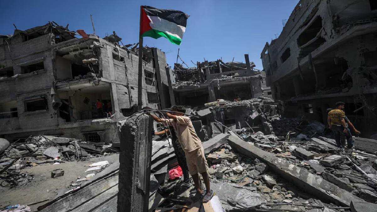 gaza bandera palestina acuerdo posible alto el fuego foto efe