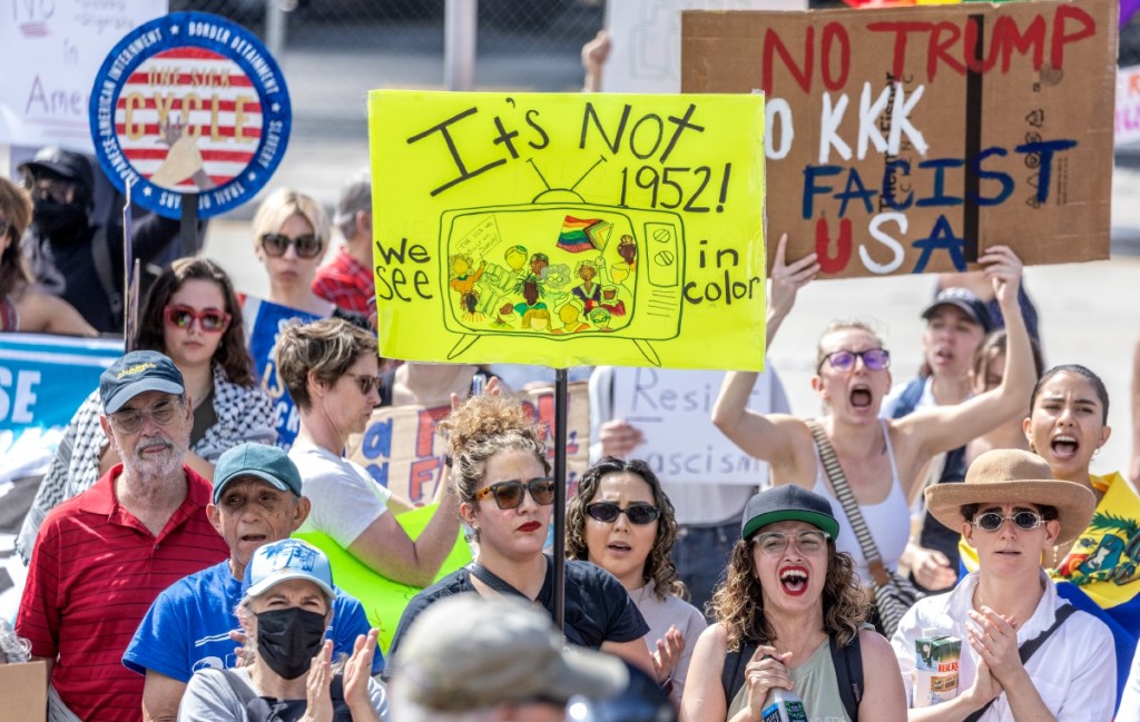contra trump y musk protestas en todo ee uu por las politicas oficiales