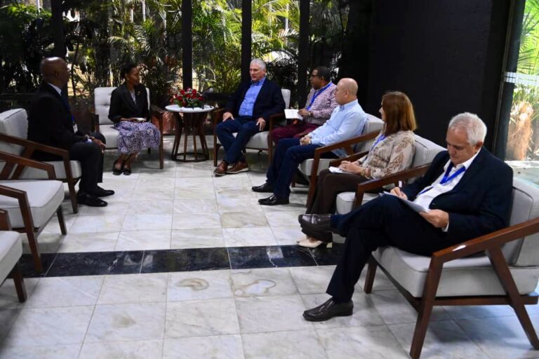 Presidente de Cuba se reúne con personalidades participantes en VI Conferencia por el Equilibrio del Mundo 50 cuba presidente diaz canel encuentro parlamentarios granada foto presidencia de cuba