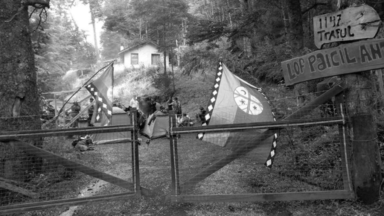 Repudian violencia policial contra comunidades mapuche en Chubut, Argentina 1 mapuches manu ginobili langostura