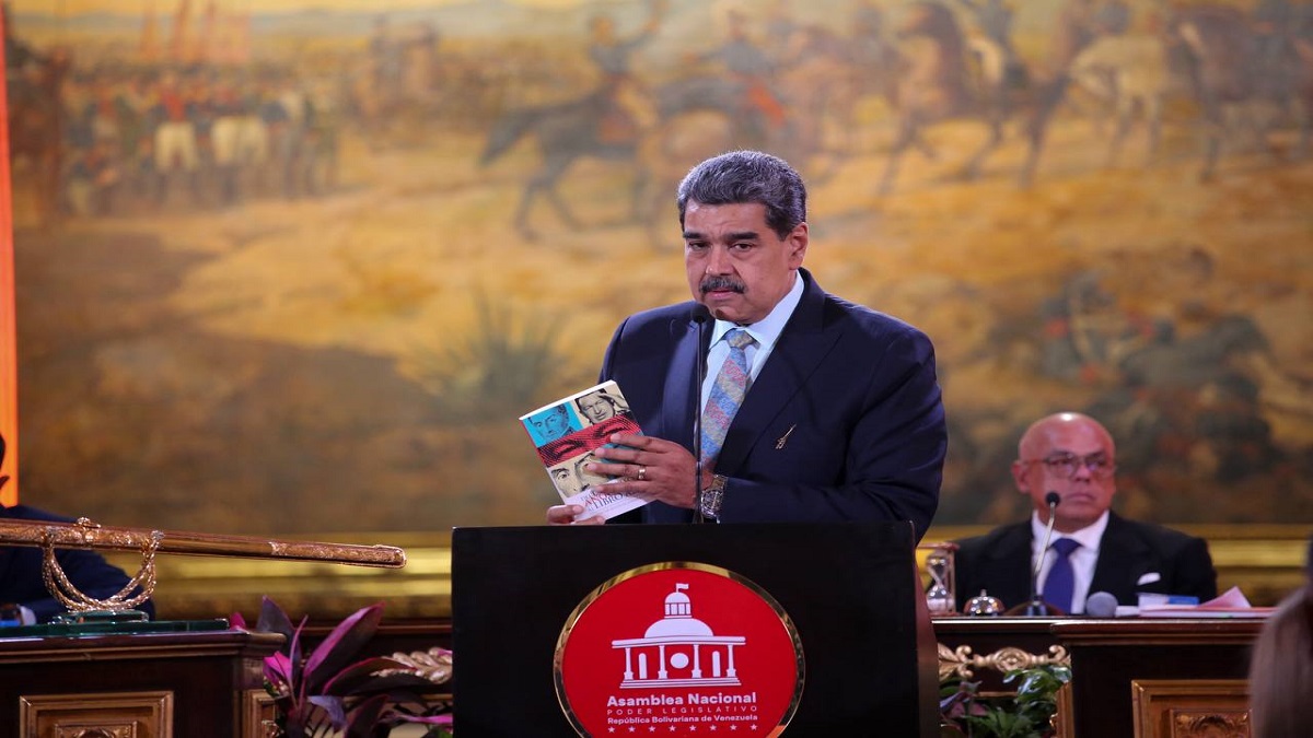 Conmemoran en Venezuela los 206 años del discurso de Angostura del Libertador Simón Bolívar 6 venezuela presidente nicolas maduro 3 foto prensa presidencial