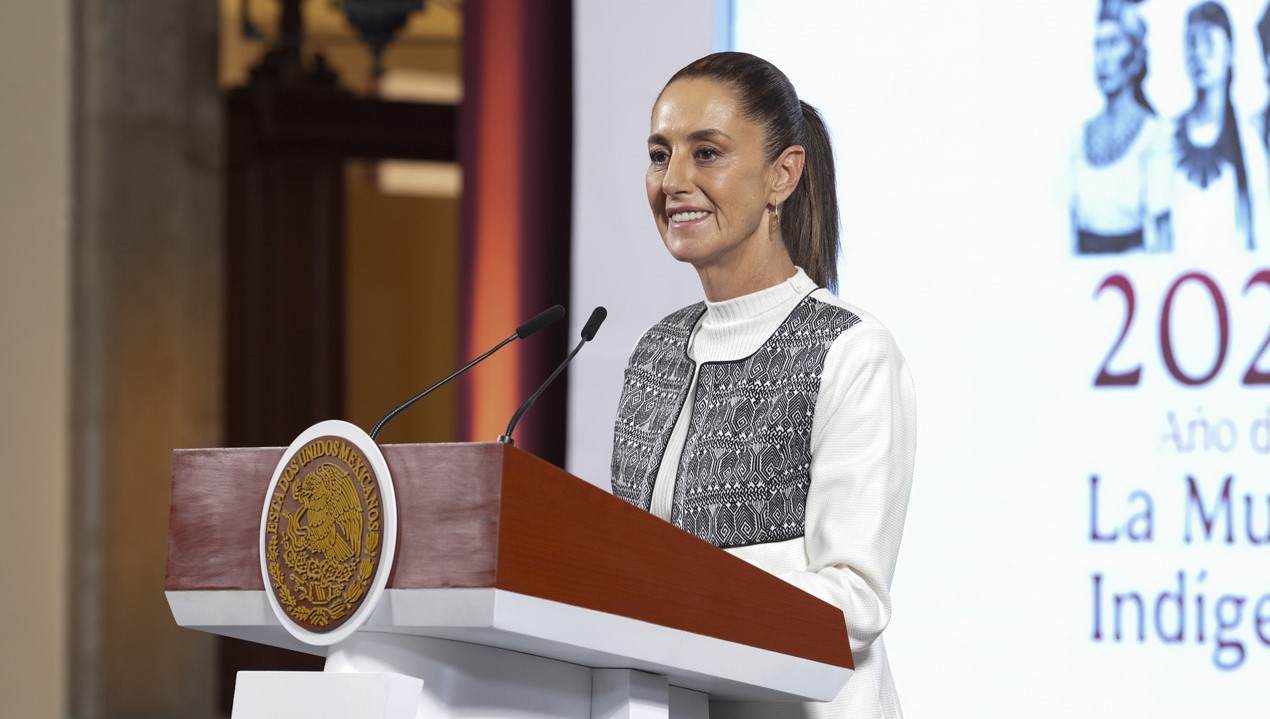 Hackean celular de la presidenta mexicana Sheinbaum 1 2025 03 14 conferencia de prensa matutina palacio nacional 04 hc