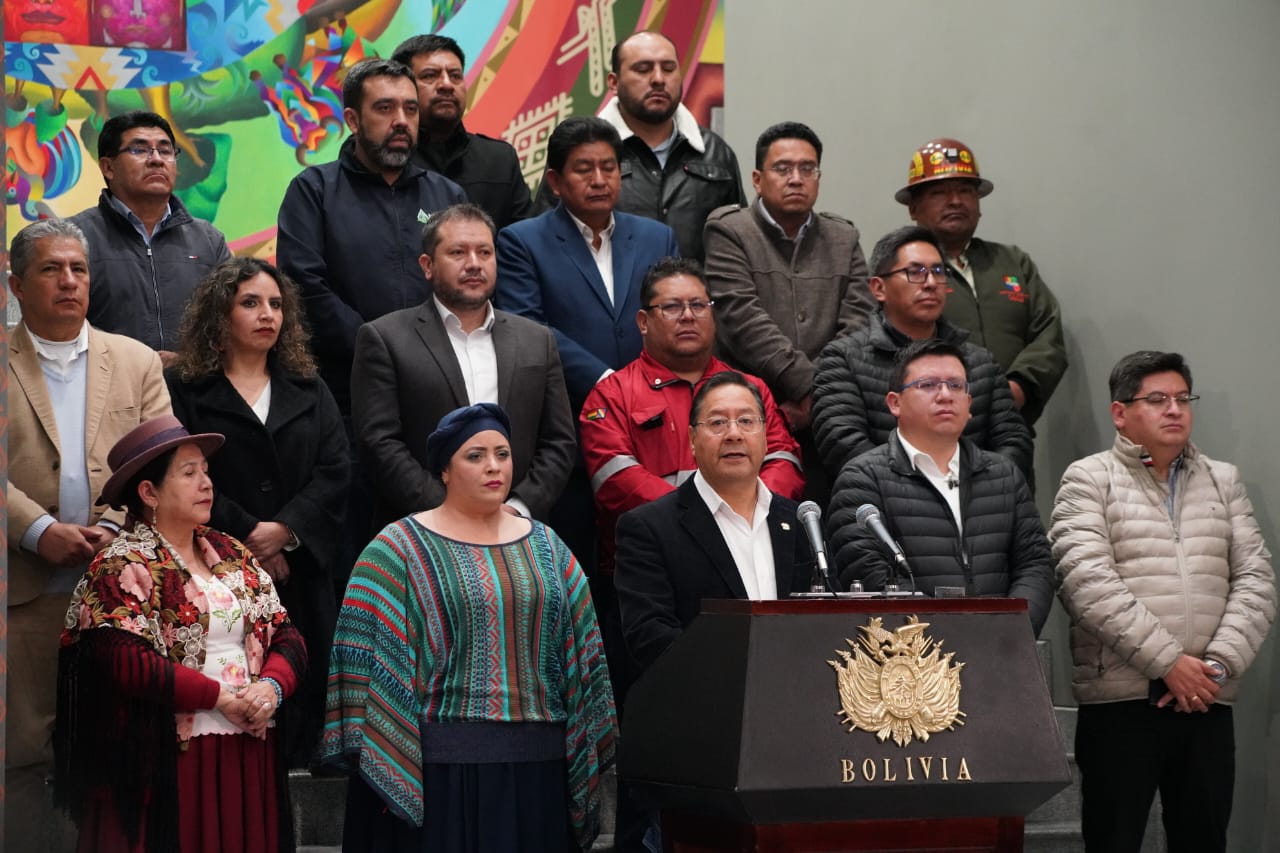 Presidente de Bolivia: ante situación económica, no se tomarán decisiones contrarias al pueblo 6 arce gabinete