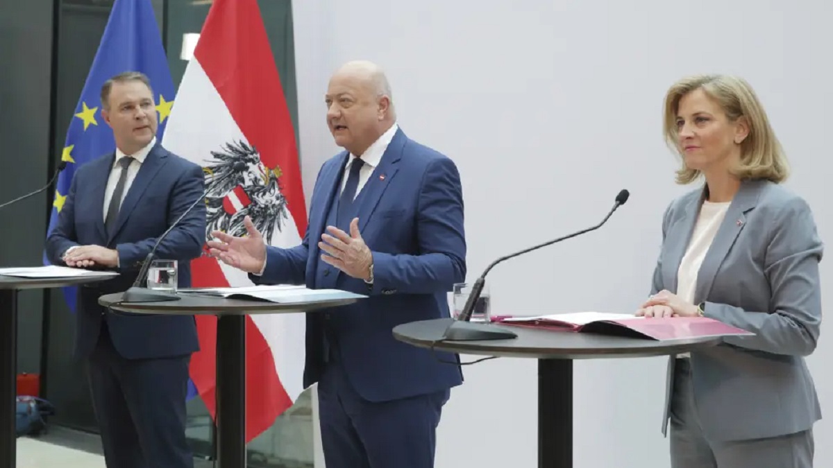 Bases de partido liberal apoyan Gobierno de coalición en Austria ante repunte de ultraderecha 3 austria lideres partidos gobierno de coalicion foto el heraldo