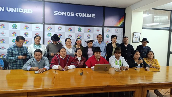 CONAIE denunció "robo al país" por concesión de campo petrolero a consorcio extranjero 7 conaie