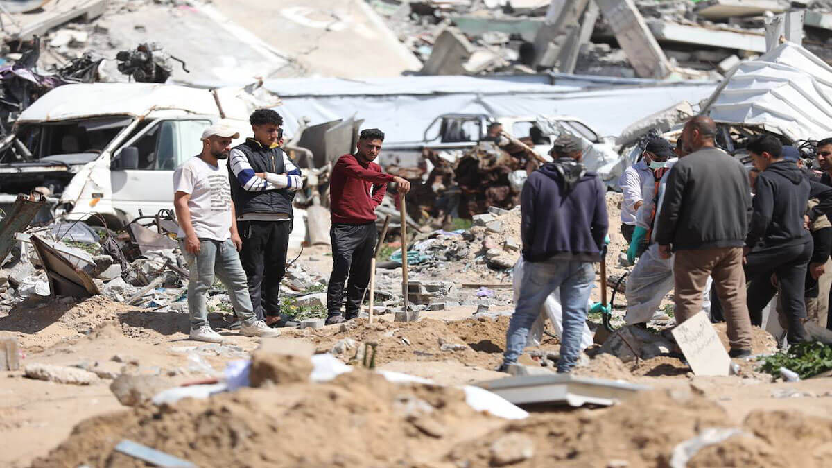 franja de gaza entierro