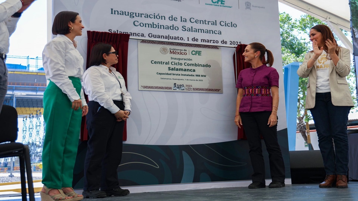 México avanza en soberanía energética con puesta en marcha de central en Salamanca 10 sheinbaum planta la jornada