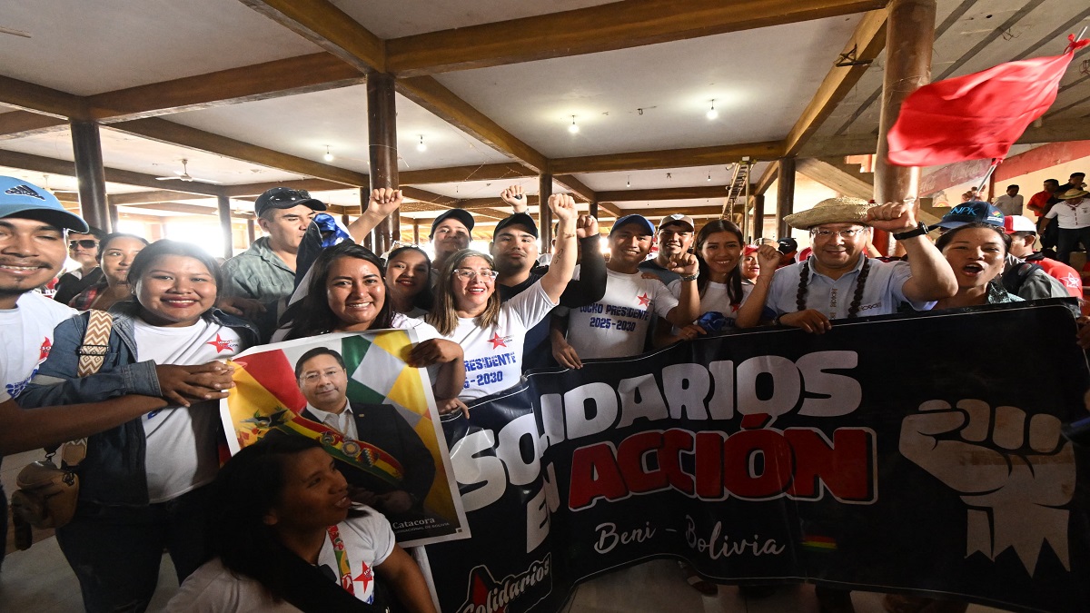 bolivia presidente arce acto sindical beni foto abi