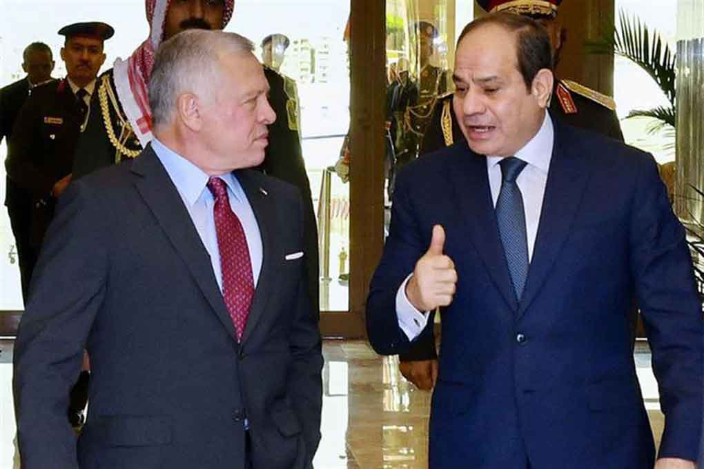Egipto y Jordania respaldan creación de Estado palestino y rechazan desplazamiento forzoso 1 el sisi abdula ii 1