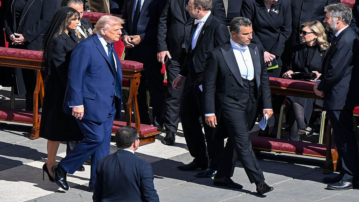 Presidentes y líderes mundiales asisten al funeral del papa Francisco 3 trump vaticano